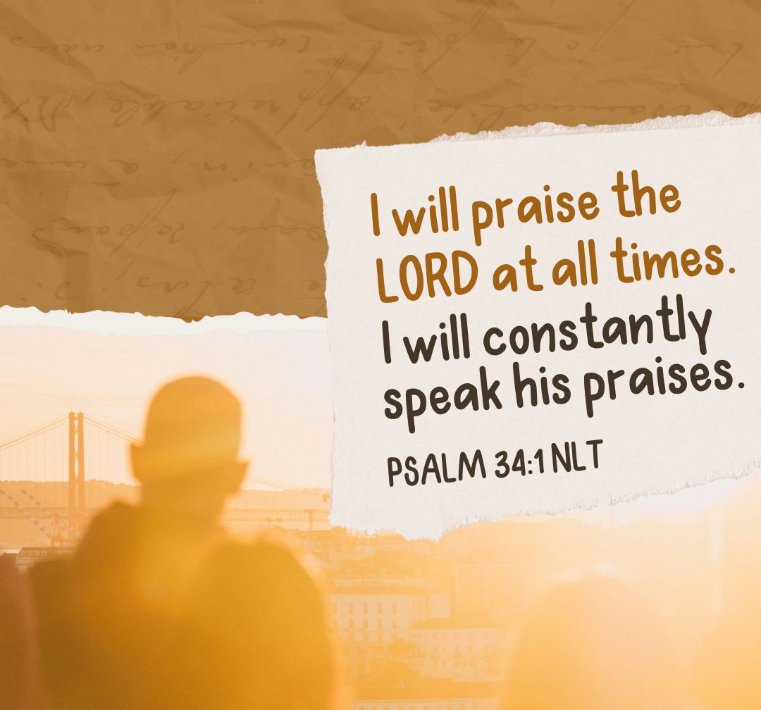 NLTverse's tweet image. &quot;I will praise the Lord at all times. I will constantly speak his praises.&quot; Psalm 34:1, NLT

Ready for a deep dive? Explore with the Life Bible app l8r.it/OU8g

#NLTBible #BibleVerse #LearnMore #Explore