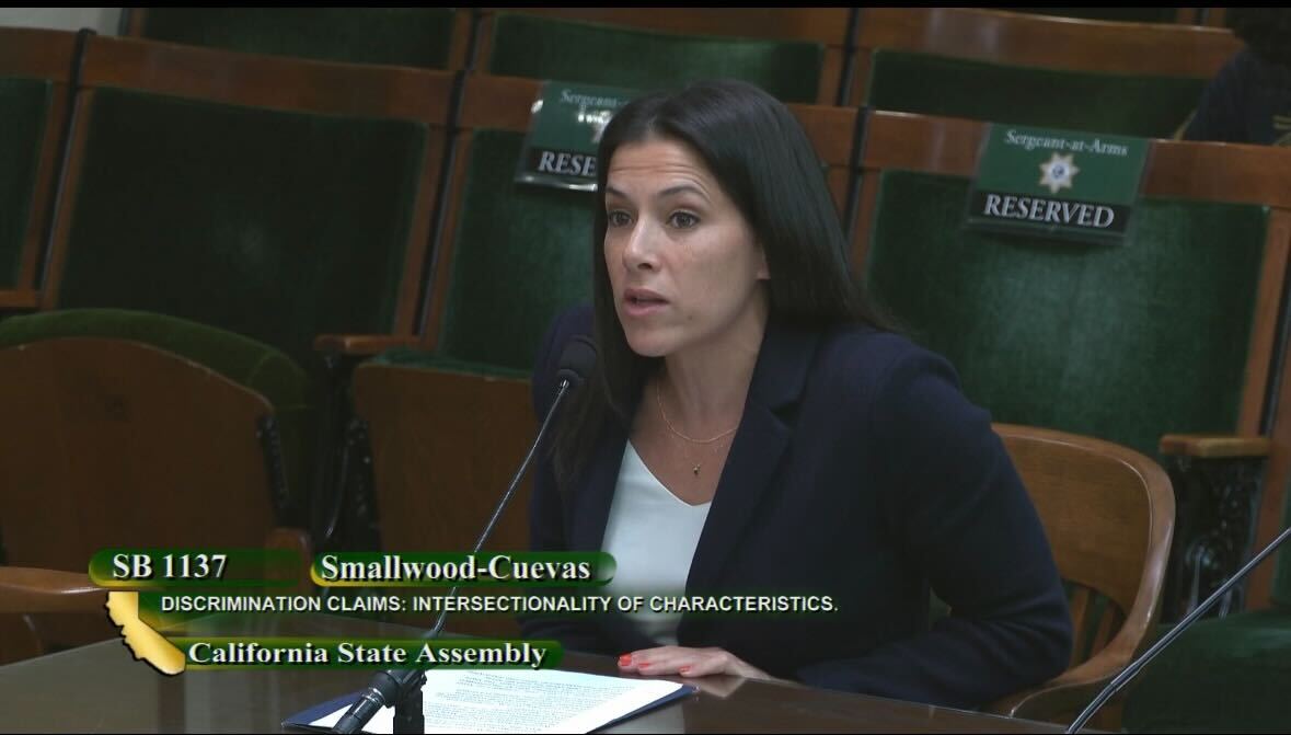 EqualRightsAdv's tweet photo. Two ERA co-sponsored bills passed the Assembly Judiciary Committee yesterday!
@jstender415 &amp; @kel_e_ohara testified in support of #SB1137 which would codify intersectionality in CA anti-discrimination laws and #SB1022 which strengthens Civil Rights Department enforcement (1/2) https://t.co/52zpzVhI2C