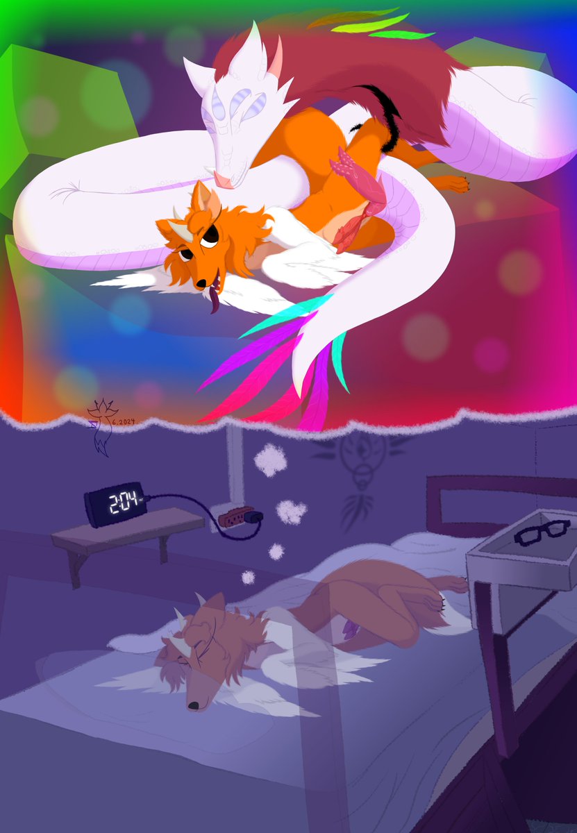 Vulpine_anthers's tweet photo. Wet dragon dreams
#furry #furrynsfw #yiff https://t.co/tA10jUsIpJ