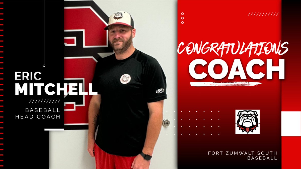 ZumSouth's tweet photo. The FZS Activities Department is excited to announce long time Assistant Coach, Eric Mitchell as the new HEAD COACH of @FZSBaseball! Well deserved Coach! https://t.co/g3MRpnSMD4