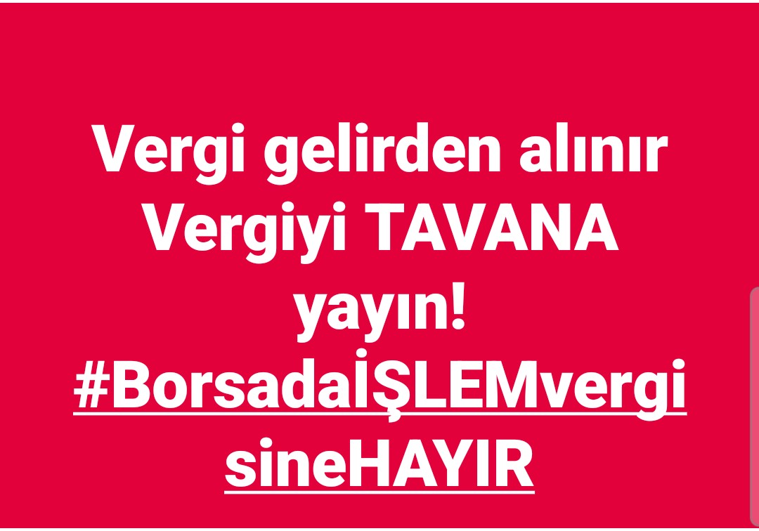 #BorsadaİŞLEMvergisineHAYIR

Akademik çalışmalara istinaden, işlem vergisi, borsalarda işlem hacmini ve derinliği düşürürken volatiliteyi arttırır
Ayrıca, işlem hacmi enformasyon akışı sağlar. Hacmin düşmesiyle enformasyon akışı zayıflayarak piyasa etkinliğini azaltır

Yapmayın!