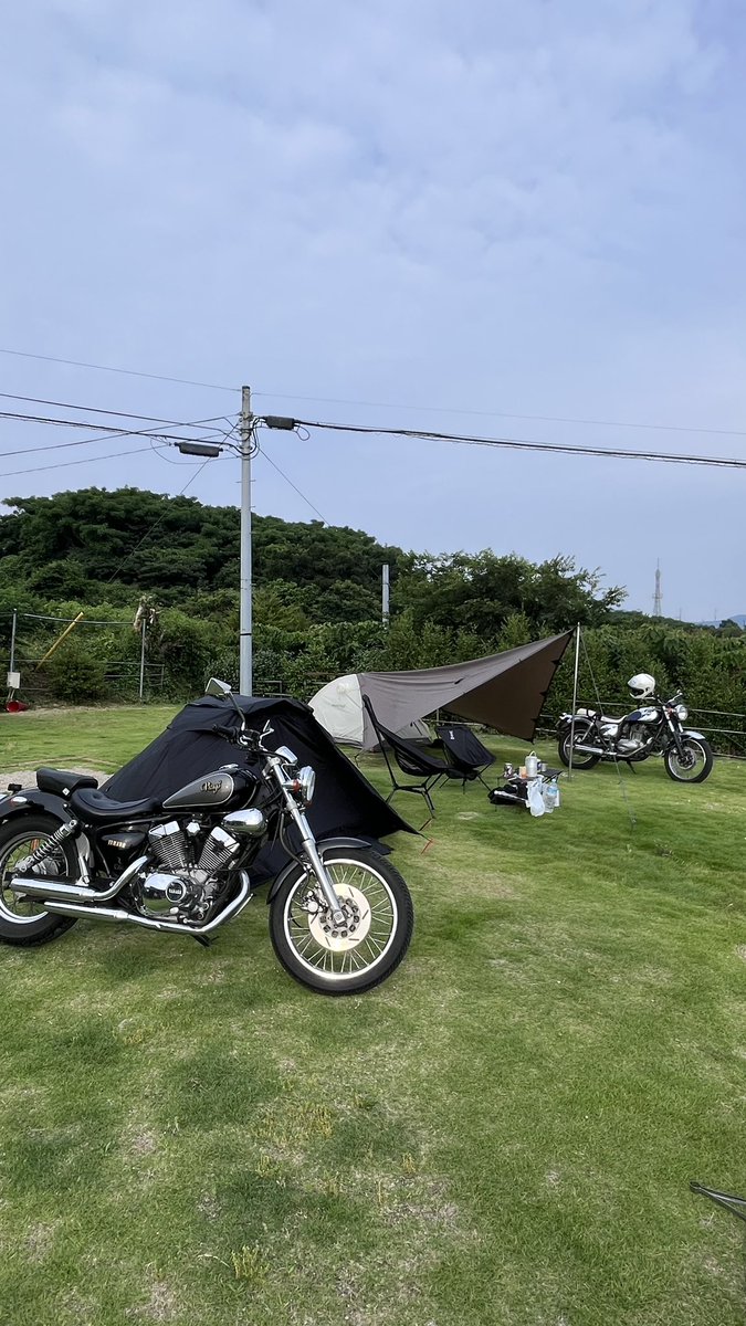 Halu_uzuki's tweet photo. 今日はビラーゴとお泊まり🏕️

晴れて良かった🫶🏻 https://t.co/ydNLVN5BNu