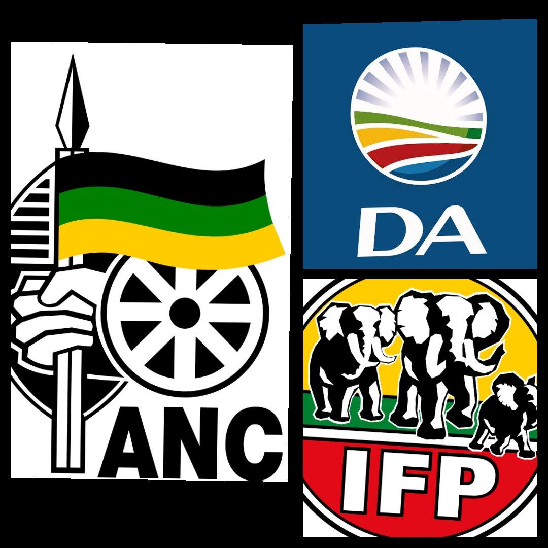 Thami_D's tweet photo. ANC 159 + DA 87 + IFP 17 = 263.
Its official, South Africa has a GNU to lead the country for the next five years. Looks like its a take or leave it at this poinr and undecided parties, seemingly will catch the GNU on the way. DA, ANC and IFP. https://t.co/MwNR2FajaO