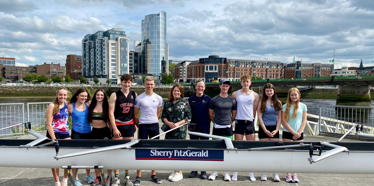 Smrc_rowing's tweet photo. Ailbhe O’Malley, Director of Sherry Fitzgerald, Limerick office, joined us today at our boathouse in O’Callaghan’s Strand for some photos to mark their sponsorship deal with St. Michael’s Rowing Club.
Thank you Ailbhe and Sherry Fitzgerald, we are very grateful for your support. https://t.co/iQPsePNLXp