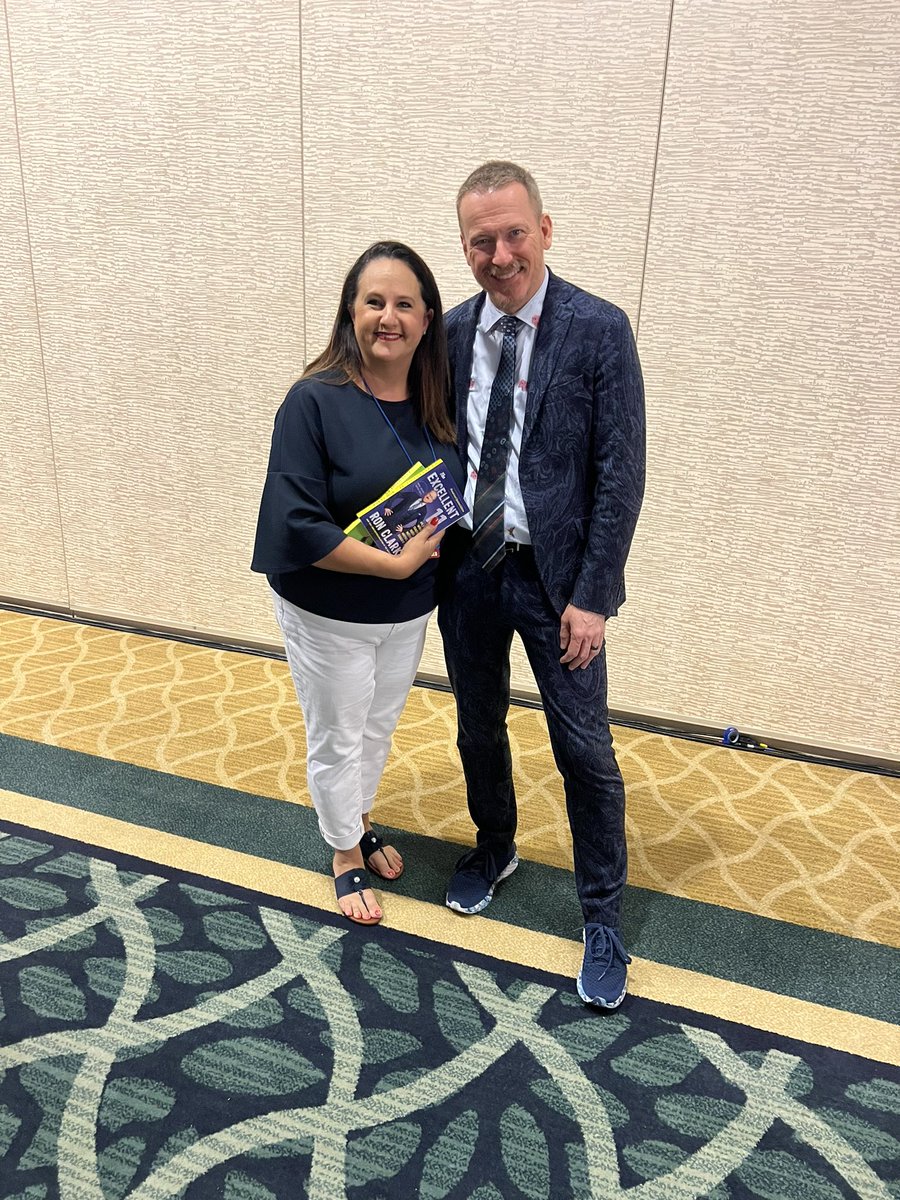 RachelR_EdS's tweet image. Got to hear from one of my favorite teachers ever today. Never ceases to inspire, to motivate and to give me goosebumps. Thank you for ALL that YOU do! @mrronclark_ #FASA2024