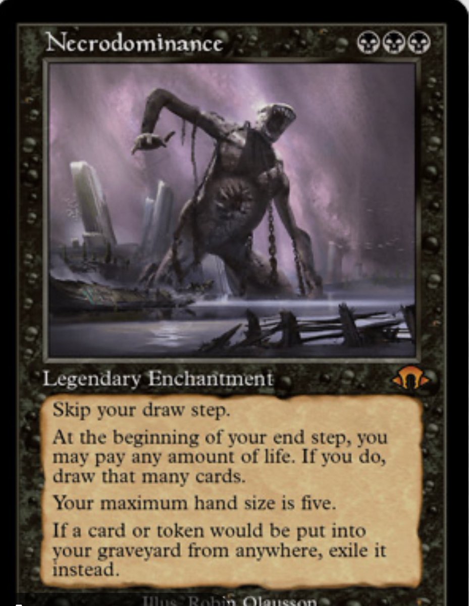 tassoraptus's tweet image. Ok new set, new hipe. But i want to be clear. For me both will be banned in less than a year in Legacy.
Do you want to bet?

#brokenstuff #mh3 #necrodominance #frog #bantobe