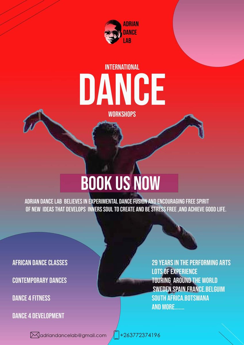 alexander_dlab's tweet photo. Free dance workshops 
In Bulawayo https://t.co/kFiZOfDO60