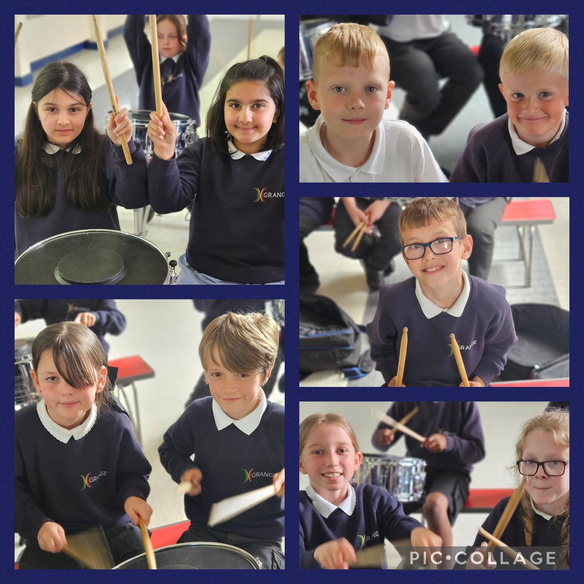 Year 5 practised hard in their drumming lesson today in preparation for their upcoming performance. They can not wait to showcase their skills. Xx <a href="/GrangeMissA/">GrangeMissA</a> <a href="/GrangeMissBr/">Miss Brown</a> #GrangeMusic