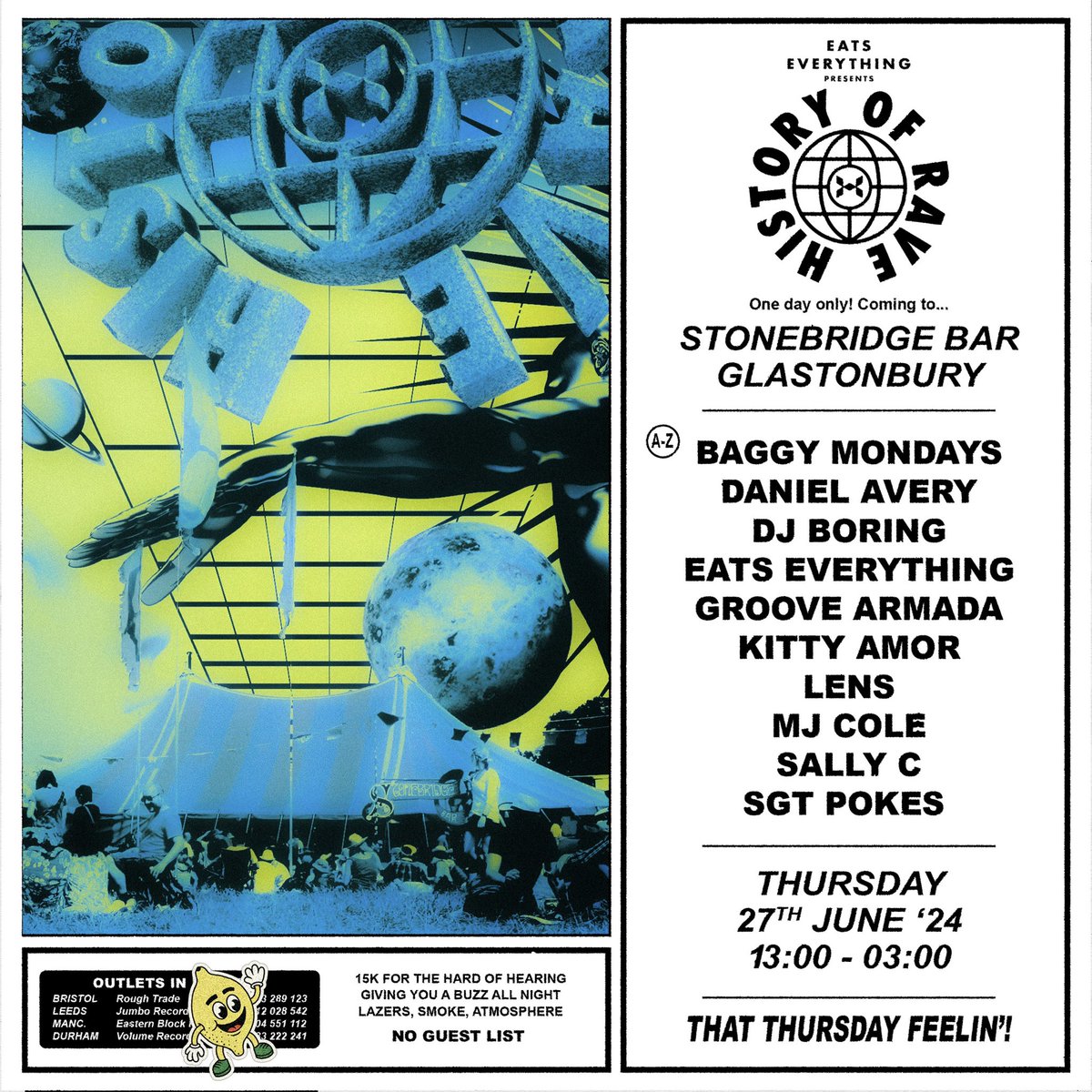 ParkStonebridge's tweet photo. History of Rave III! @eats_everything launches Stonebridge into the weekend with very special guests Sally C @danielmarkavery @GrooveArmada @DJKittyAmor @DJ_BORING @BaggyMondays  @Lens_dnb @mjcole and our host @sgtpokes https://t.co/ayTGCXNCOu