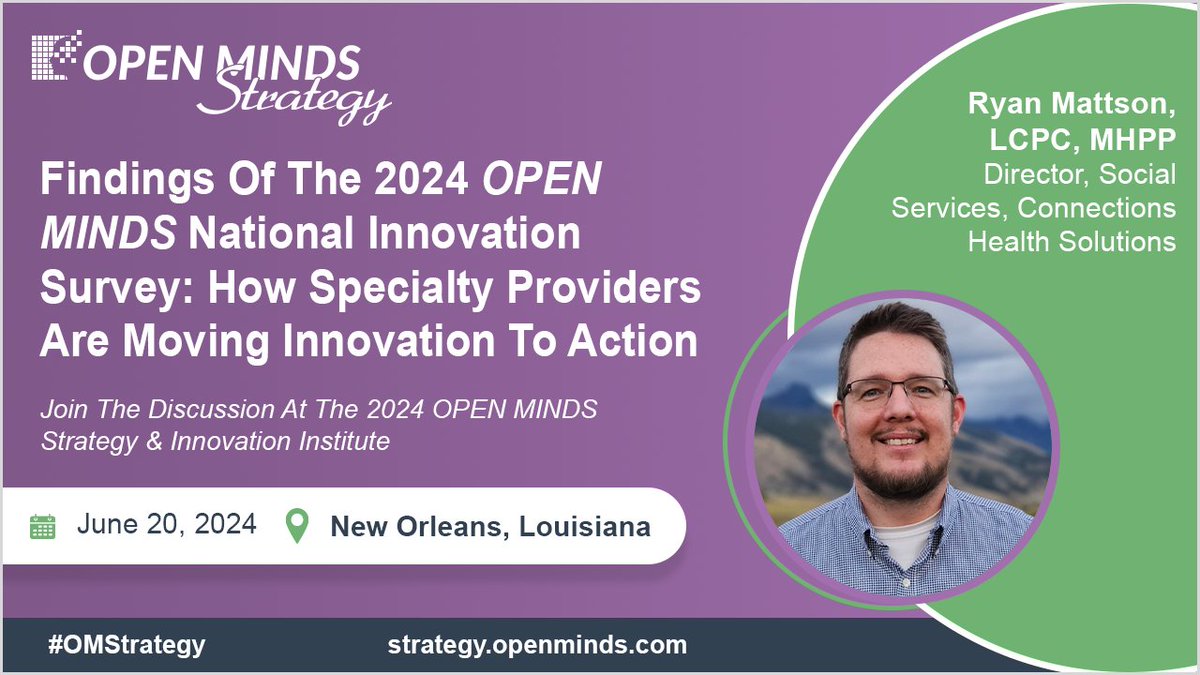 ConnectionsHlth's tweet photo. We’re excited to announce that Ryan Mattson, Director of Social Services at Connections Montana, will be a presenter at the 2024 Open Minds Strategy and Innovation Institute on June 20th.

Learn more about the session by visiting the link: https://t.co/PK8sVeZYfB

#OMStrategy https://t.co/K2YDHA1O11