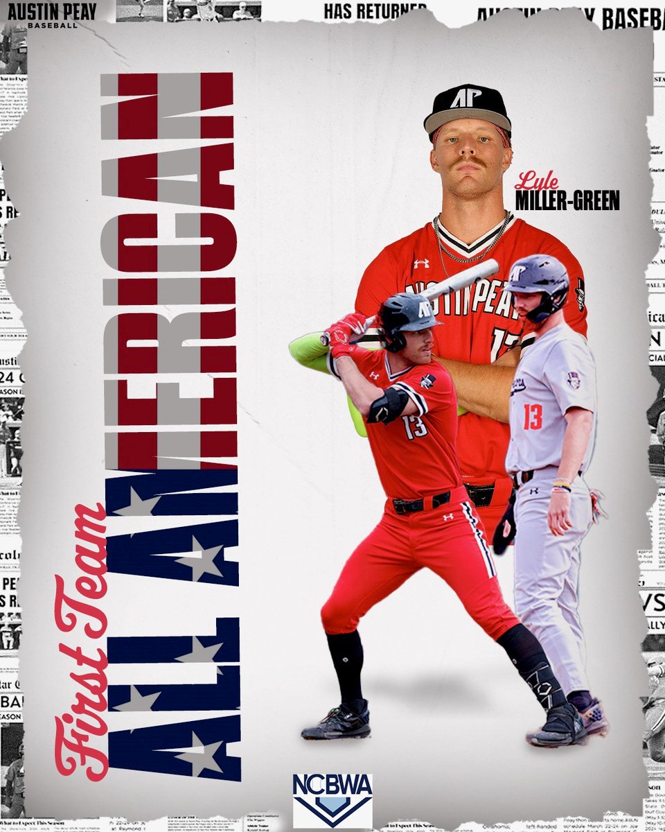 Austin Peay Baseball (@govsbsb) on Twitter photo ๐ง๐ต๐ฒ ๐๐ถ๐ฟ๐๐!
Congratulations to Lyle Miller-Green (<a href="/lmg1332/">Lyle Miller-Green</a>), who becomes the first Govs player to be named ๐๐ถ๐ฟ๐๐ ๐ง๐ฒ๐ฎ๐บ ๐๐น๐น-๐๐บ๐ฒ๐ฟ๐ถ๐ฐ๐ฎ๐ปin program history! He is the 10th Governor to earn All-America honors.
letsgopeay.com/news/2024/6/12โฆ
#LetsGoPeay | #โฃ๐
ฑ๏ธ๐
ฐ๏ธ๐ ๐ง๐ต๐ฒ ๐๐ถ๐ฟ๐๐!
Congratulations to Lyle Miller-Green (<a href="/lmg1332/">Lyle Miller-Green</a>), who becomes the first Govs player to be named ๐๐ถ๐ฟ๐๐ ๐ง๐ฒ๐ฎ๐บ ๐๐น๐น-๐๐บ๐ฒ๐ฟ๐ถ๐ฐ๐ฎ๐ปin program history! He is the 10th Governor to earn All-America honors.
letsgopeay.com/news/2024/6/12โฆ
#LetsGoPeay | #โฃ๐
ฑ๏ธ๐
ฐ๏ธ๐