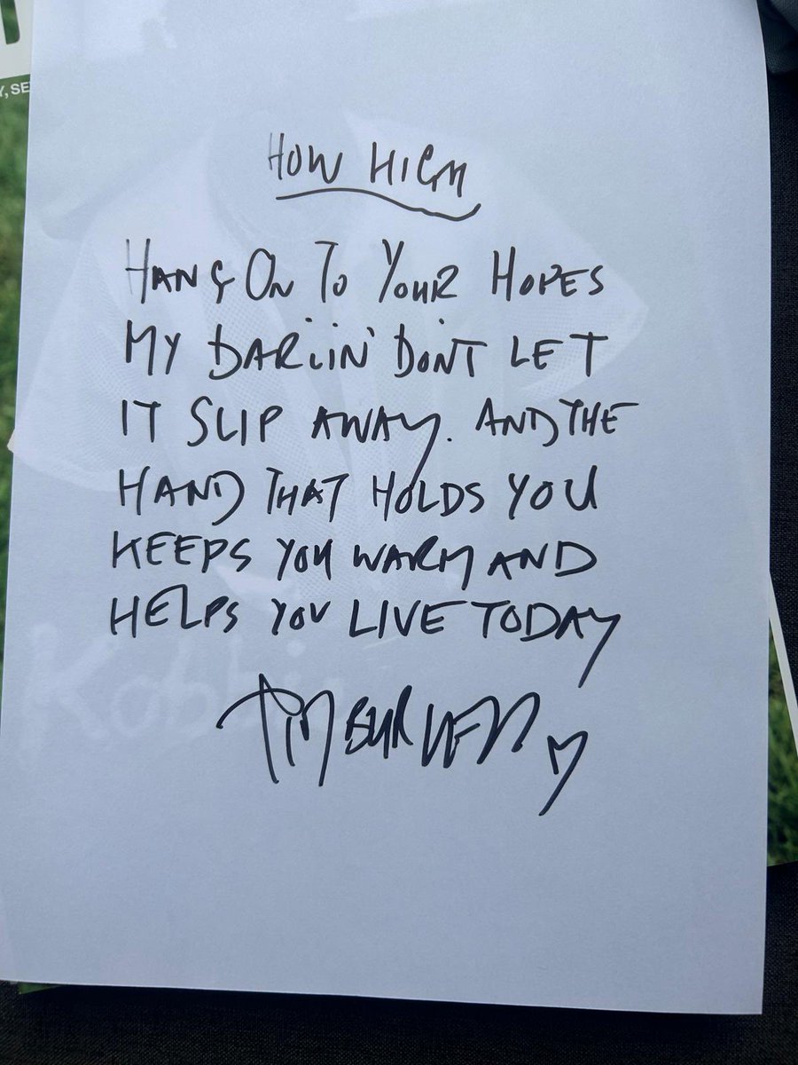 Tim_Burgess's tweet photo. Everyone who orders will be in with a chance of winning my handwritten, signed How High lyrics 

💛🖤 https://t.co/EwI6ScPp30