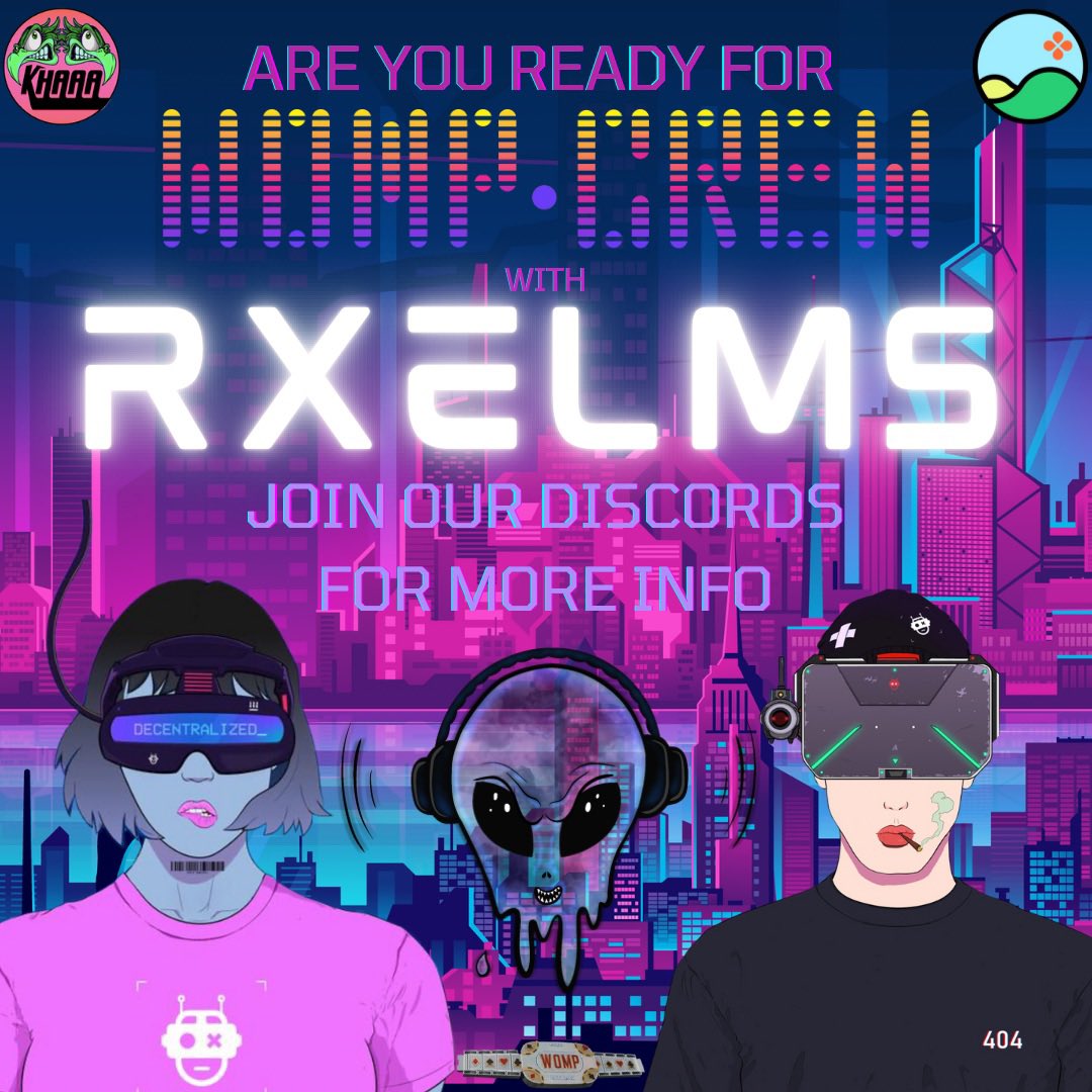We are ready to get rowdy with <a href="/rxelms/">rxelms</a> for #WompWednesday 96

Party already starting, we officially go live at 4:20p EST / 8:20p UTC

$KHAAA $NIKO #rxelms 
#Algorand #AlgoLFG #WompCrew 🪩