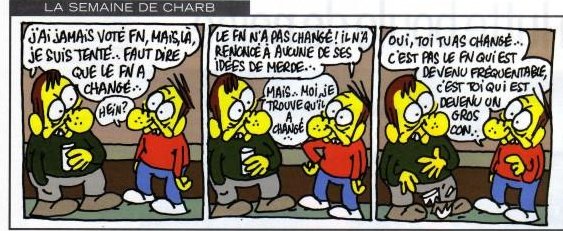 ornikkar's tweet photo. Voter FN , par Charb. https://t.co/8DuVYMl5Nx