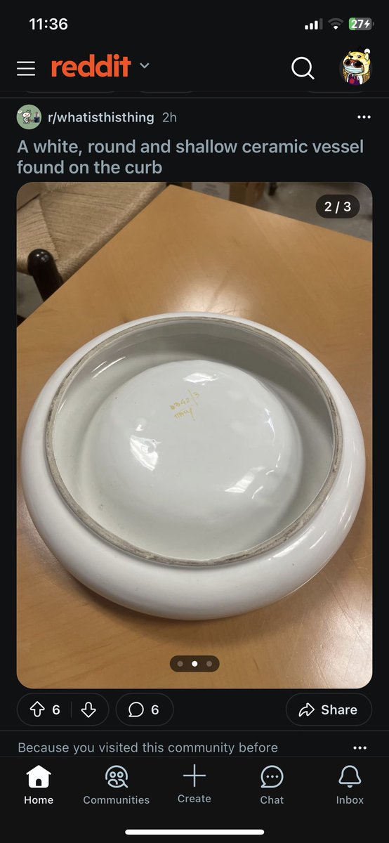 sambinoo's tweet image. I made some siqq puffy pillow lookin bowls today after seeing a post on r/whatisthisthing a few weeks ago. The one from reddit was probably slip cast but mine are obvi wheel thrown which... was kinda cool to figure out 

#cerambics™️