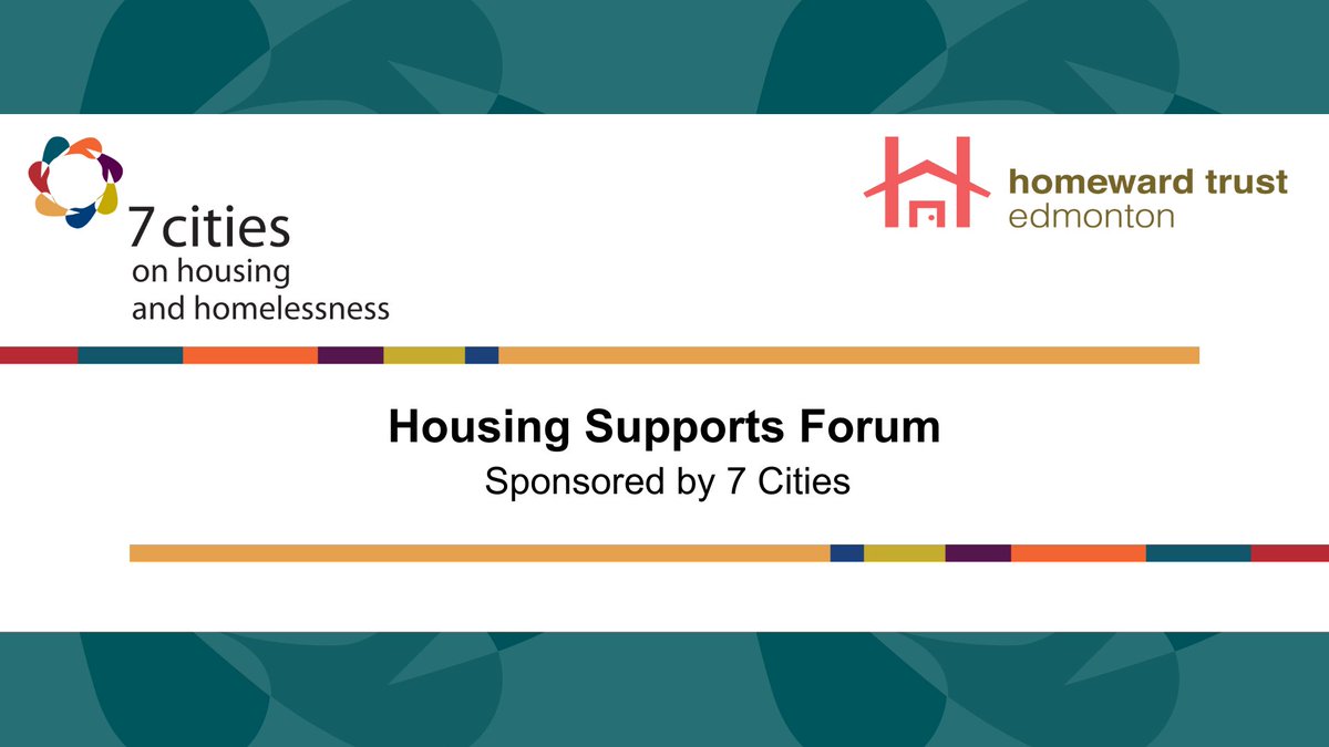 Today is the start of the 2024 Housing Supports Forum sponsored by 7 Cities. This forum is full of sessions over each of the three days.

For our full schedule, please visit homewardtrust.ca.  
#HousingForum #HomewardTrust #7Cities
