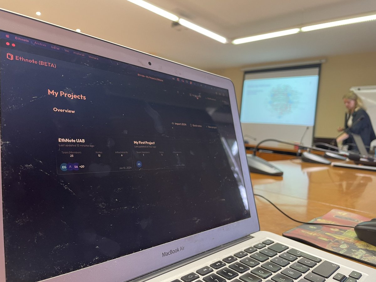 GrafoUab's tweet image. On Monday Emilie Gregersen and Sofie Læbo visited us from the Copenhagen Center for Social Data Science (SODAS) and conducted the workshop “EthNote: a New Digital Tool for Fieldwork Collection, Sharing, and Processing”