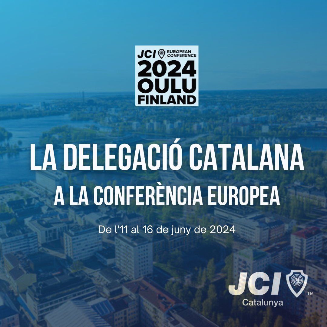 🔜 𝐏𝐫ò𝐱𝐢𝐦 𝐝𝐞𝐬𝐭í: 𝐎𝐮𝐥𝐮, 𝐅𝐢𝐧𝐥à𝐧𝐝𝐢𝐚.

La delegació catalana de la JCI ja és a la Conferència Europea d'aquest 2024, que enguany té lloc de l'11 al 16 de juny. 🙌

Preparats per viure una experiència internacional única?💙

Aquests són els nostres representants👇