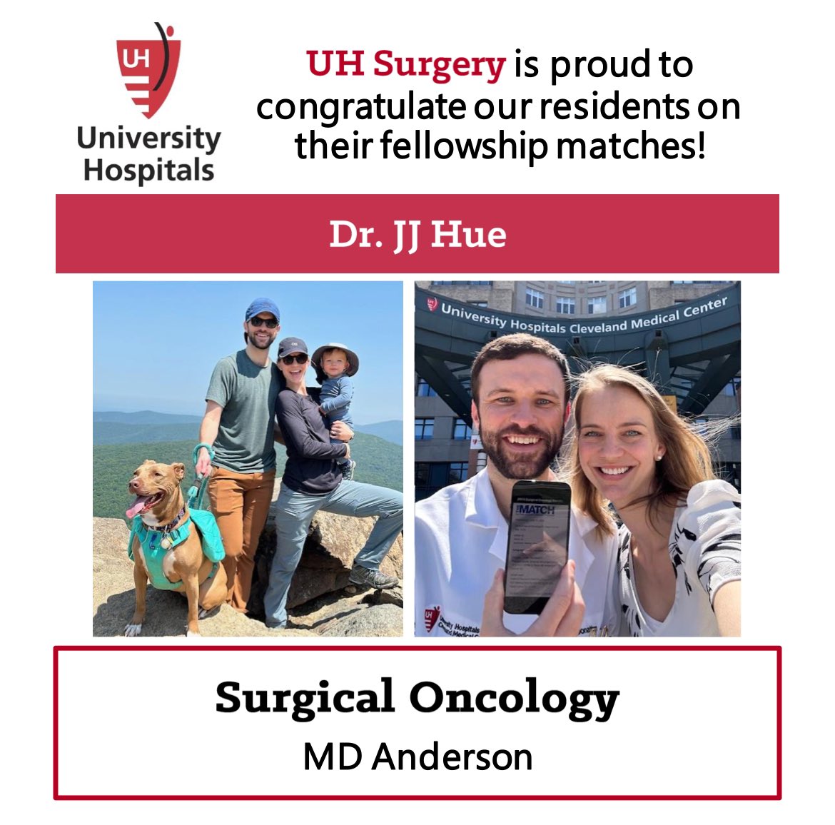UH Surgery Residents (@uhsurgeryres) on Twitter photo A huge congrats to PGY4 <a href="/jj_hue/">JJ Hue</a> for his match into surgical oncology at <a href="/MDAndersonNews/">MD Anderson Cancer Center</a>! JJ is going to make an incredible surgical oncologist and has already made a HUGE impact on our understanding of the immune-related changes in PDAC and PDAC related weight loss! What a ⭐️⭐️⭐️ A huge congrats to PGY4 <a href="/jj_hue/">JJ Hue</a> for his match into surgical oncology at <a href="/MDAndersonNews/">MD Anderson Cancer Center</a>! JJ is going to make an incredible surgical oncologist and has already made a HUGE impact on our understanding of the immune-related changes in PDAC and PDAC related weight loss! What a ⭐️⭐️⭐️