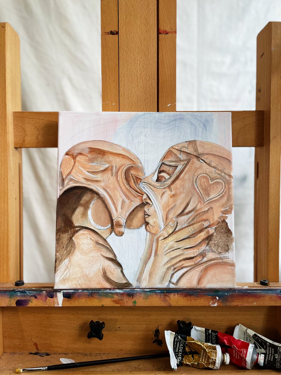 DaisyCarlene's tweet photo. Building layers builds patience 🌈

#art #wip #FelizMiércoles #ArtistOnTwitter #Pride https://t.co/GaX3fYjFeE