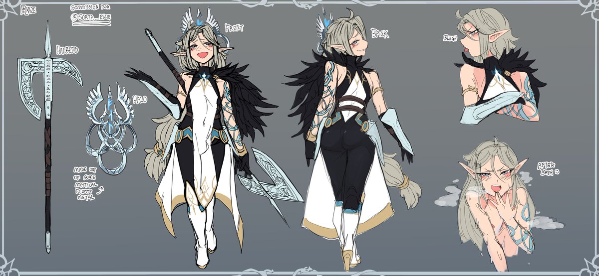 Beautiul, complete refs of my two finished boys, unnamed jackal and Sefa! Both refs done by the everskilled <a href="/NakayoshiKaze/">風KAZE (COMMS OPEN)</a> 🧡