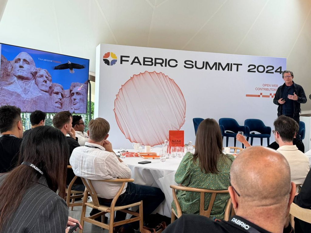 rss3_'s tweet image. 🟠🤝🟦 Fabric Summit 2024
Thx @fabric_vc for having RSS3 & all the amazing speakers, like @mraltantutar, @lauranear, @NEARFoundation & @kncukier, @TheEconomist, to talk about Open Data, #AI and #OpenWeb