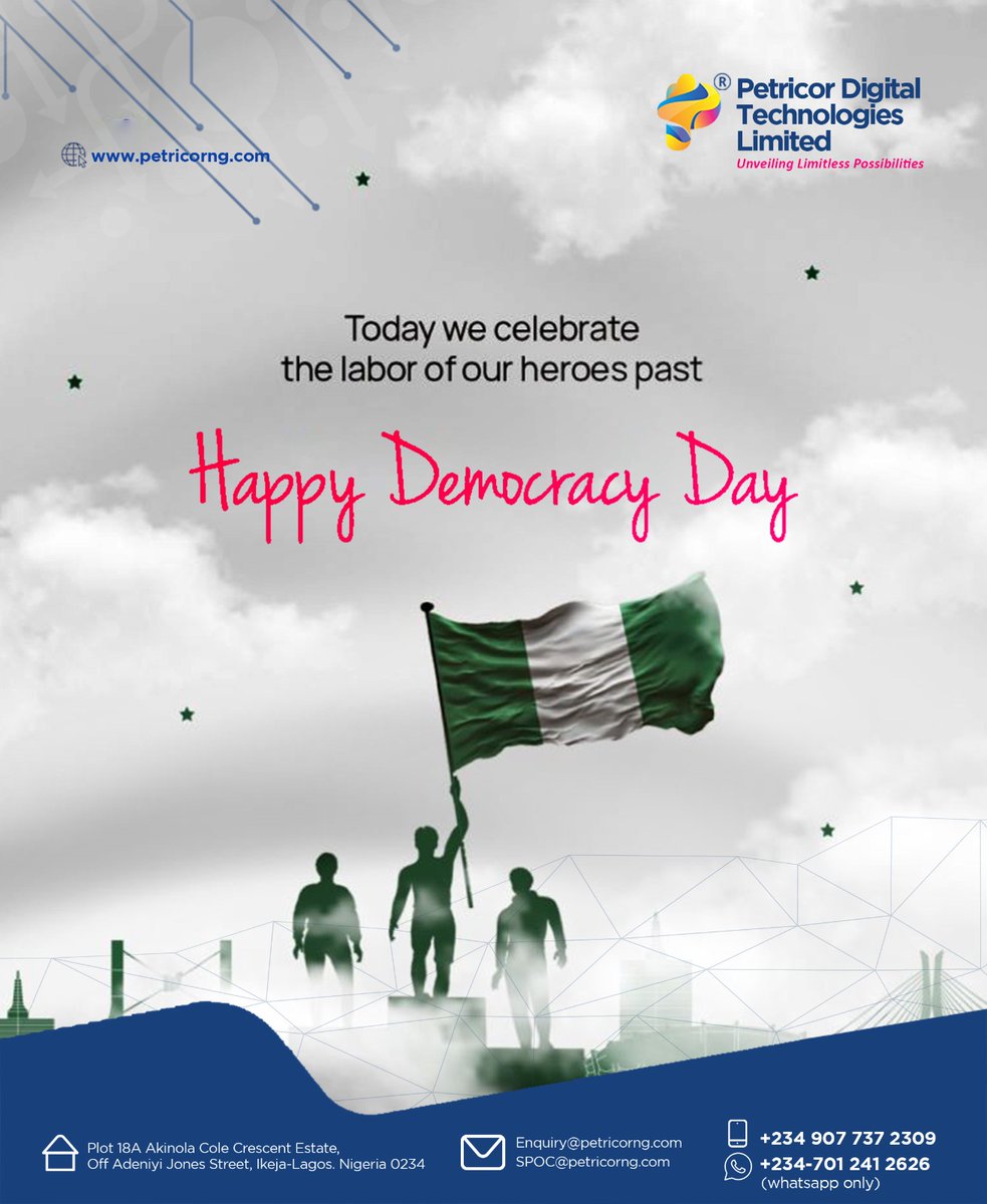 PetricorDTL's tweet photo. Happy Democracy Day. https://t.co/uq5384hAiJ