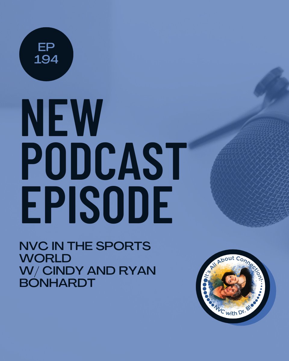 TheBigbieMethod's tweet photo. 🎙️ In Episode 194, Dr. B interviews her colleague, Ryan Bonhardt, regarding his work as a college soccer coach and the role that NVC plays for him. They also discuss various coaching styles and what seems to work and be up and coming in the sports/coaching world. Guess what? ... https://t.co/xitUjUp4ih