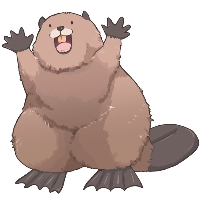 ぱぁ。してるビーバーさん 