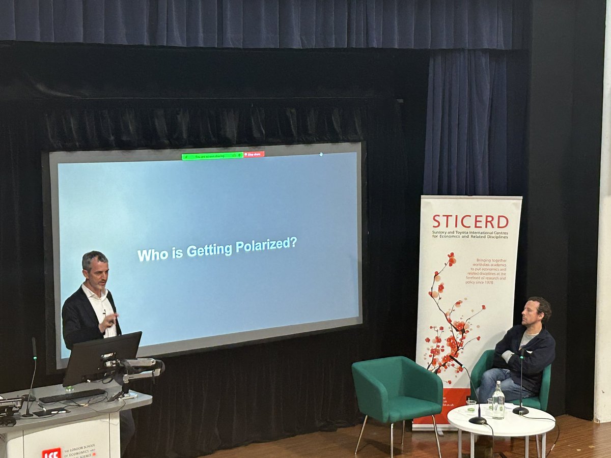 Today at the Morishima Lecture, Matt Gentzkow discussed "What do we know about the impact of social media on social welfare?", focusing on polarization, well-being, and mental health, and presenting his view of the big picture. #MediaEconomics #Sticerd #econtwitter
