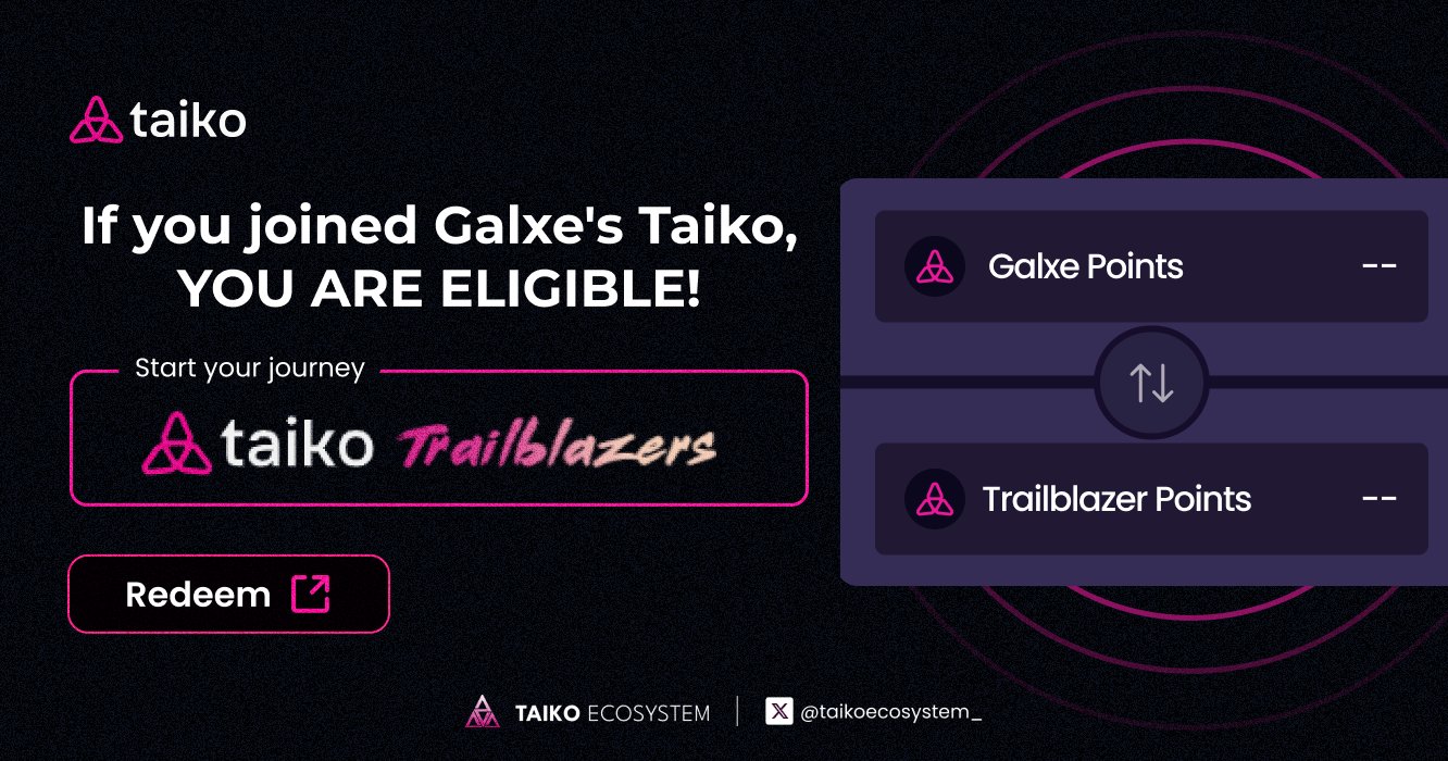 Taiko Ecosystem 🥁 on X: &ldquo;Taiko Airdrop In Mainnet 🪂 You&rsquo;re 