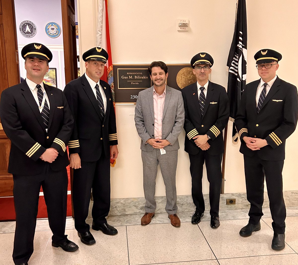 Thank you <a href="/RepGusBilirakis/">Gus Bilirakis</a> staff for meeting with <a href="/ALPAPilots/">Air Line Pilots Association</a>. Jonathan, (Deputy Chief-of-Staff) was very welcoming, heard our issues and asked great questions. I’m a proud FL-12 constituent and hopefully we can meet in-district soon. Best regards!