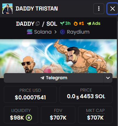 <a href="/Cobratate/">Andrew Tate</a> the real $daddy about to be revealed

dexscreener.com/solana/8qya9ja…