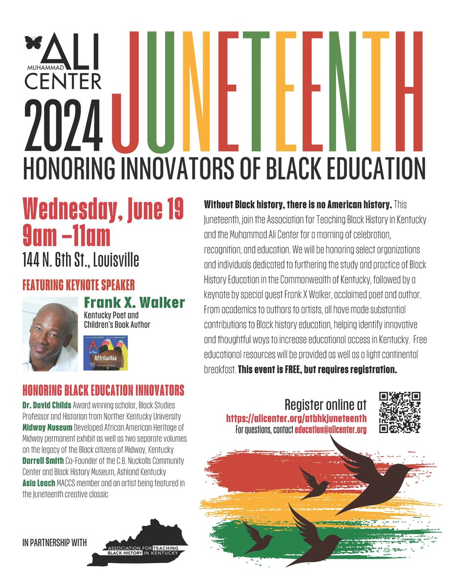 🎉 Congratulations to Dr. David Childs! 🎉 This week (7/19), he will be honored at the Muhammad Ali Center in Louisville with an award recognizing Black education innovators. This prestigious award celebrates Dr. Childs' outstanding research and teaching.