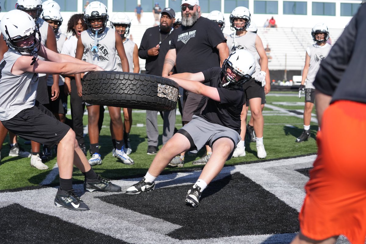 lakota_east's tweet photo. 7v7 time! Huge thanks to @_AHS_Football  for coming out and putting in the work. We have an athletic and coachable group here with a line made of grown men. We see some excessive “blocking penalties” in our future! 

Amazing imagery provided by…

https://t.co/6XKxXydzid https://t.co/KqmHvk6H5u