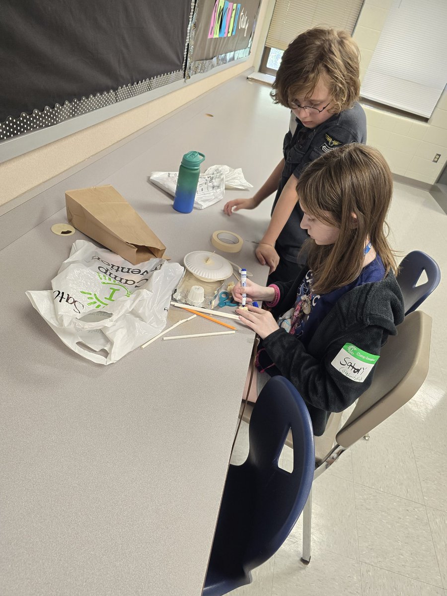 AdamYoder_23's tweet image. Campers learning about Hall of Famer Majorie Stewart Joyner and creating a prototype for the kitchen! @CampInvention #concordpride