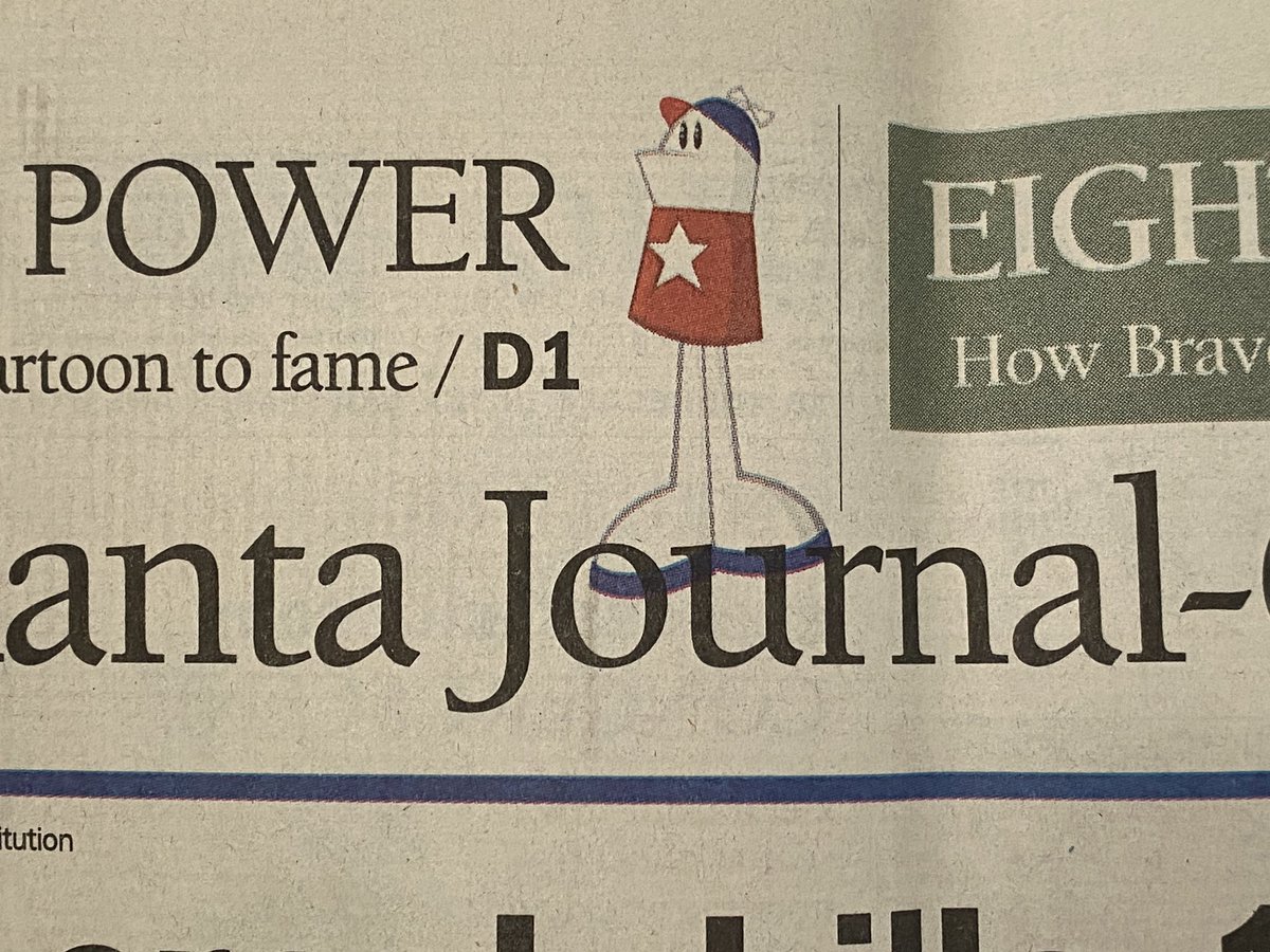 ‘Member that time like 21 years ago when Homestar’s feet invaded the masthead of the <a href="/ajc/">Atlanta Journal-Constitution</a>? That’s some peak graphicular designery right there.