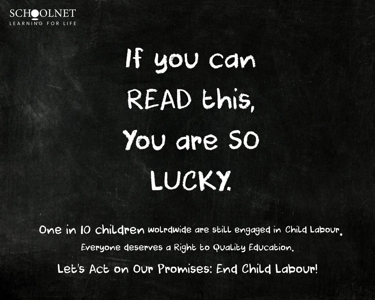 Schoolnet India Limited (@schoolnetindia) on Twitter photo ๐๐ฑ๐๐ฐ๐ฎ๐๐ถ๐ผ๐ป ๐ฒ๐บ๐ฝ๐ผ๐๐ฒ๐ฟ๐, ๐ฐ๐ต๐ถ๐น๐ฑ ๐น๐ฎ๐ฏ๐ผ๐๐ฟ ๐ฒ๐ป๐๐น๐ฎ๐๐ฒ๐. And now is the time to make the elimination of child labor a reality. With education as the beacon of hope we must pave the way for a future where every child can thrive, dream, and soar.
#NoChildLabor ๐๐ฑ๐๐ฐ๐ฎ๐๐ถ๐ผ๐ป ๐ฒ๐บ๐ฝ๐ผ๐๐ฒ๐ฟ๐, ๐ฐ๐ต๐ถ๐น๐ฑ ๐น๐ฎ๐ฏ๐ผ๐๐ฟ ๐ฒ๐ป๐๐น๐ฎ๐๐ฒ๐. And now is the time to make the elimination of child labor a reality. With education as the beacon of hope we must pave the way for a future where every child can thrive, dream, and soar.
#NoChildLabor