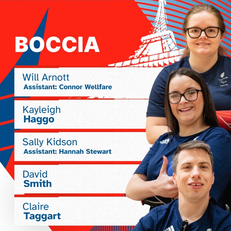 ParalympicsGB's tweet photo. Meet the ParalympicsGB Boccia team selected for #Paris2024! 🇬🇧