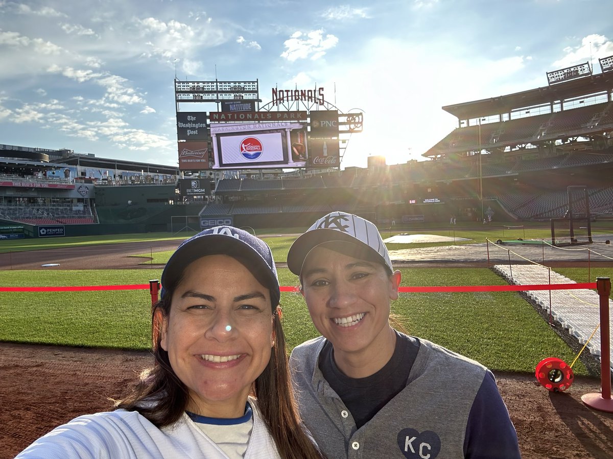 RepBarragan's tweet photo. Ready for game day with one of my favs @RepDavids!

Go Democrats!   

#CongressionalBaseballGame https://t.co/hksf3IpjN3
