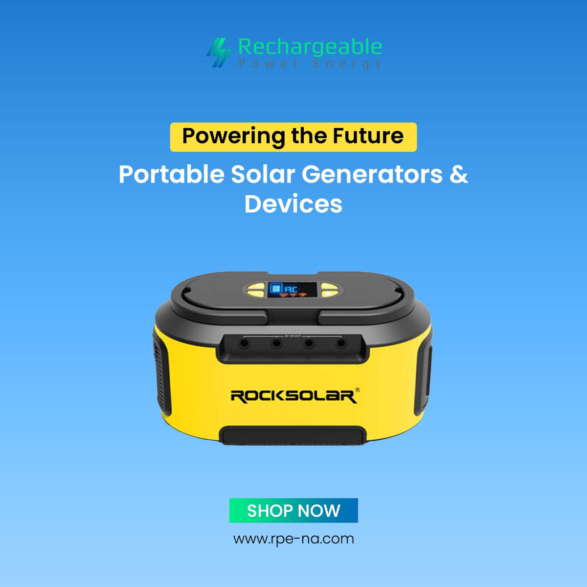 RechargeableE's tweet photo. Experience versatile power with our Portable Solar Generators &amp; Devices! ⚡️ Perfect for outdoor adventures, emergencies, or daily use. Stay powered up sustainably!

#HighPerformance #LithiumBatteries #ReliablePower #AdvancedTechnology #EnergySolutions #PowerUp https://t.co/hPaWXLACGM