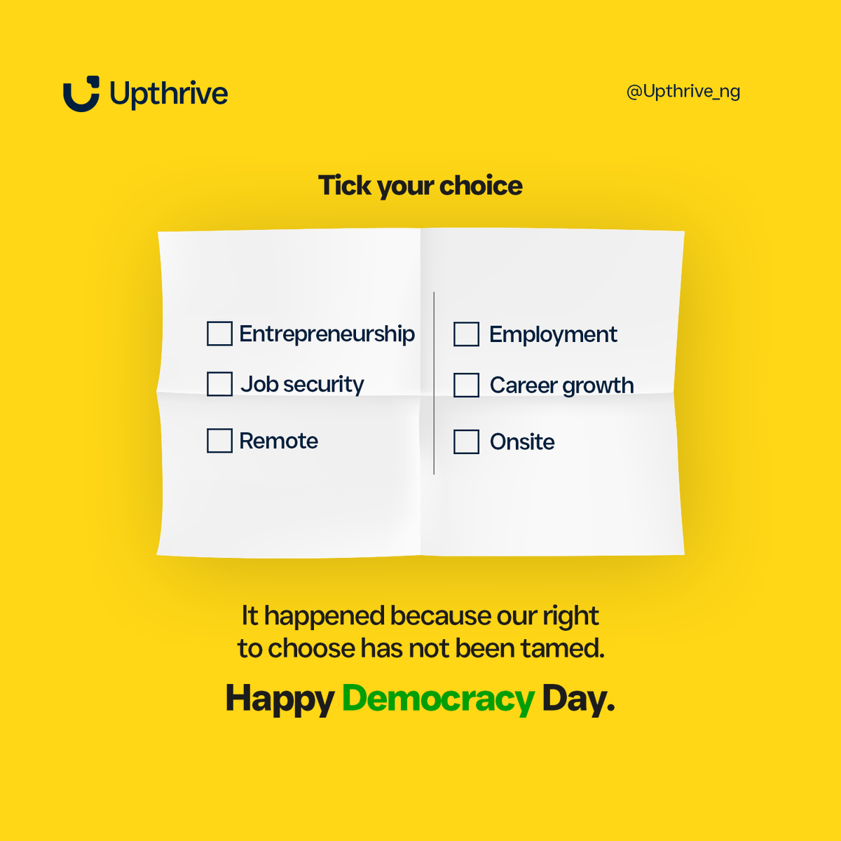 Happy Democracy Day. 🇳🇬