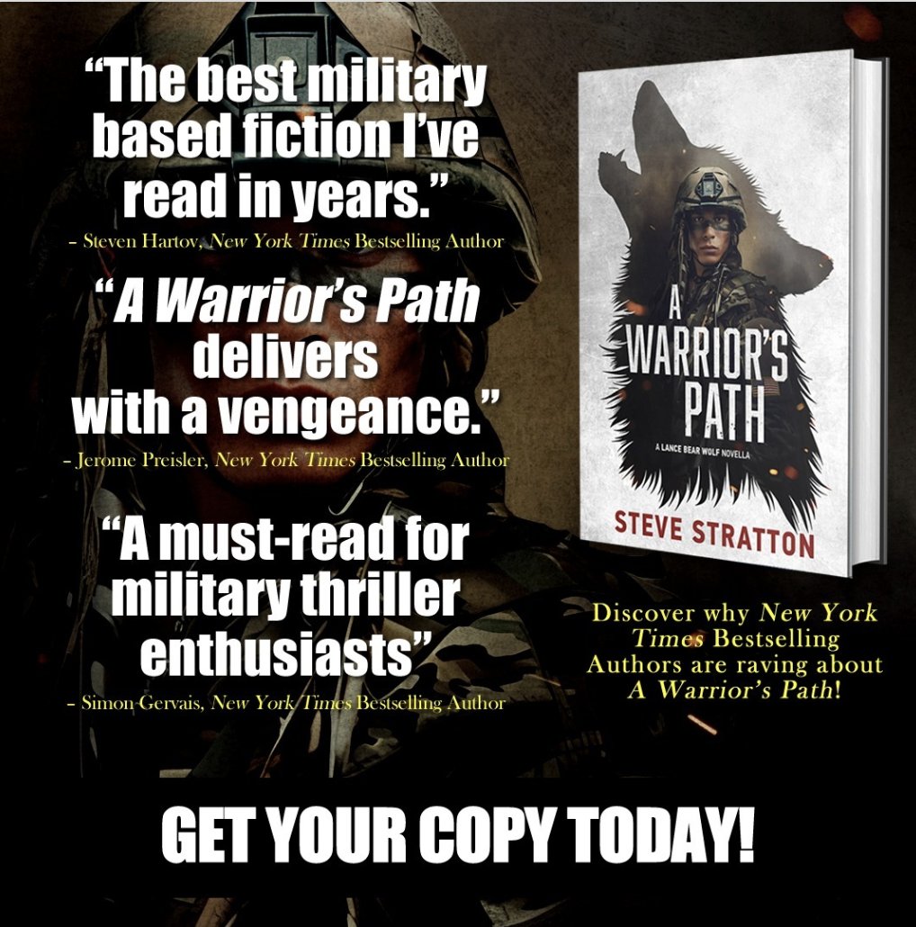 DCRbooks's tweet photo. I'm telling you, @strattonbooks is coming on strong with #AWarriorsPath, his Lance Bear Wolf origin story that fills in behind the extraordinary main character in Steve's hit #ShadowTier novels.

Get this here via Amazon https://t.co/eWPrR0pCM7 and lots of other places. https://t.co/c3dKAE5A2Q