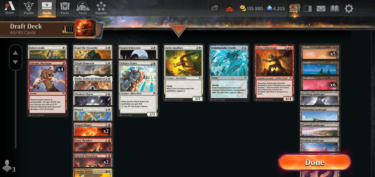 MrTea_mtg's tweet photo. 🏆#1 the deck was objectivly not good, 10 creature aggressive deck with 2 board wipes 👀 but it had great removal and a lot of energy generation. Phalia blinking Skoa won a game. https://t.co/nfhlV8ao3o