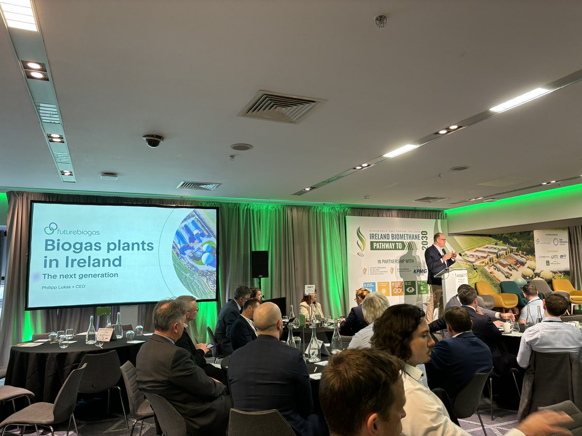 Philipp Lukas of Future Biogas starting the post-lunch session 

#irelandbiomethane #biomethane #anaerobicdigestion