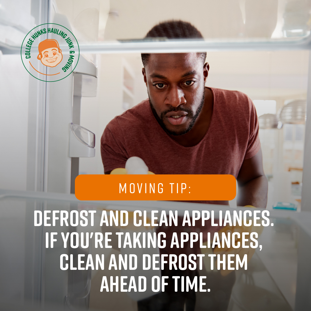 CollegeHunks's tweet image. 📦 Planning a move? Remember to defrost and clean your appliances beforehand. It's a small step that can make a big difference in the efficiency of your move!

#MovingTip #MovingHack #CollegeHUNKS