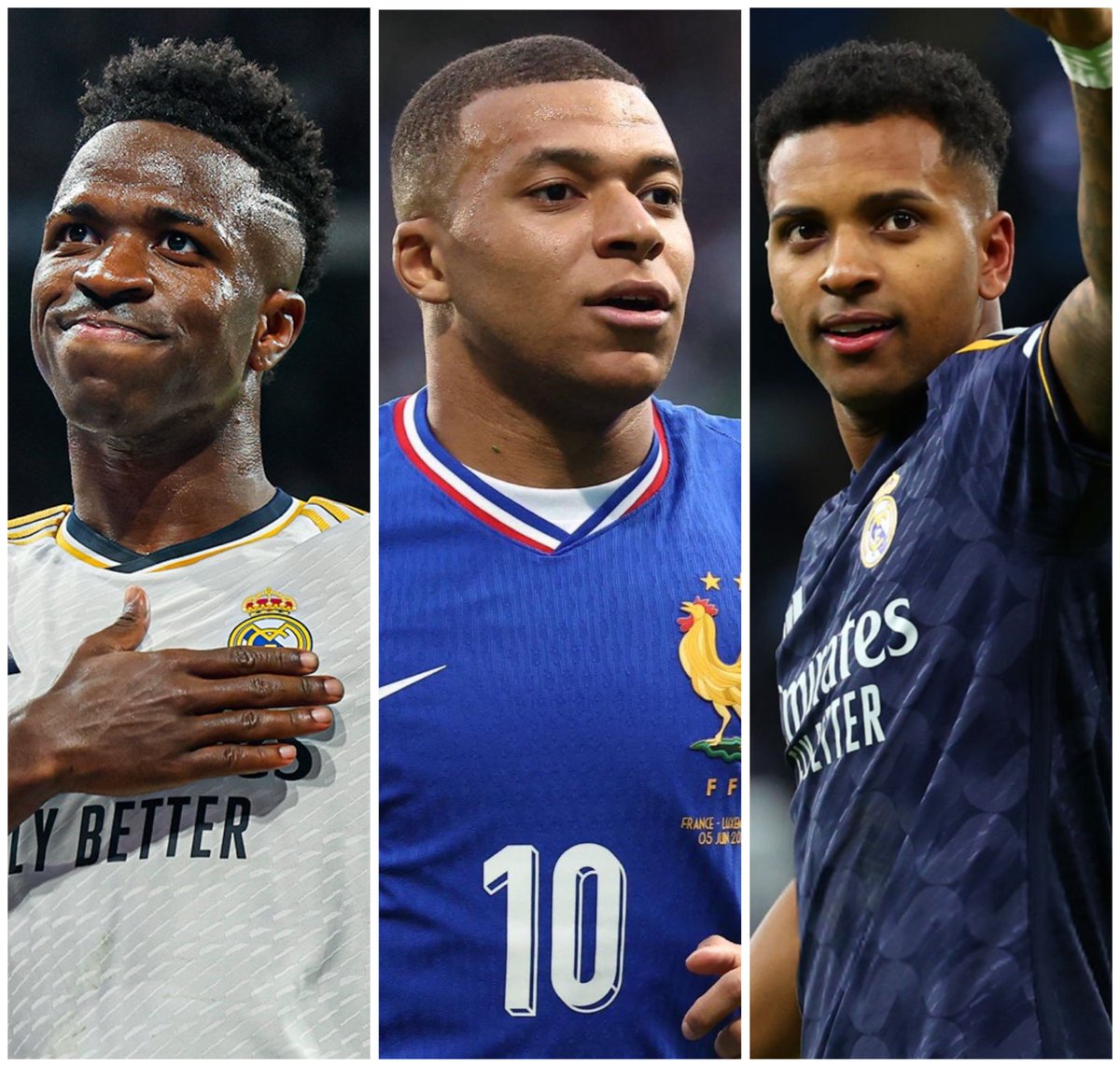 RMadrid_actu's tweet photo. 🚨| Le PLAN TACTIQUE d’Ancelotti la saison prochaine. ✅⤵️

• Vini Jr 🇧🇷 débute à gauche
• Mbappé 🇫🇷 débute dans l’axe
• Rodrygo 🇧🇷 débute à droite

✅ Les trois échangeront leur positions tout au long du match. ⚡️

@diarioas #RealMadrid https://t.co/lgIMgaVp0F
