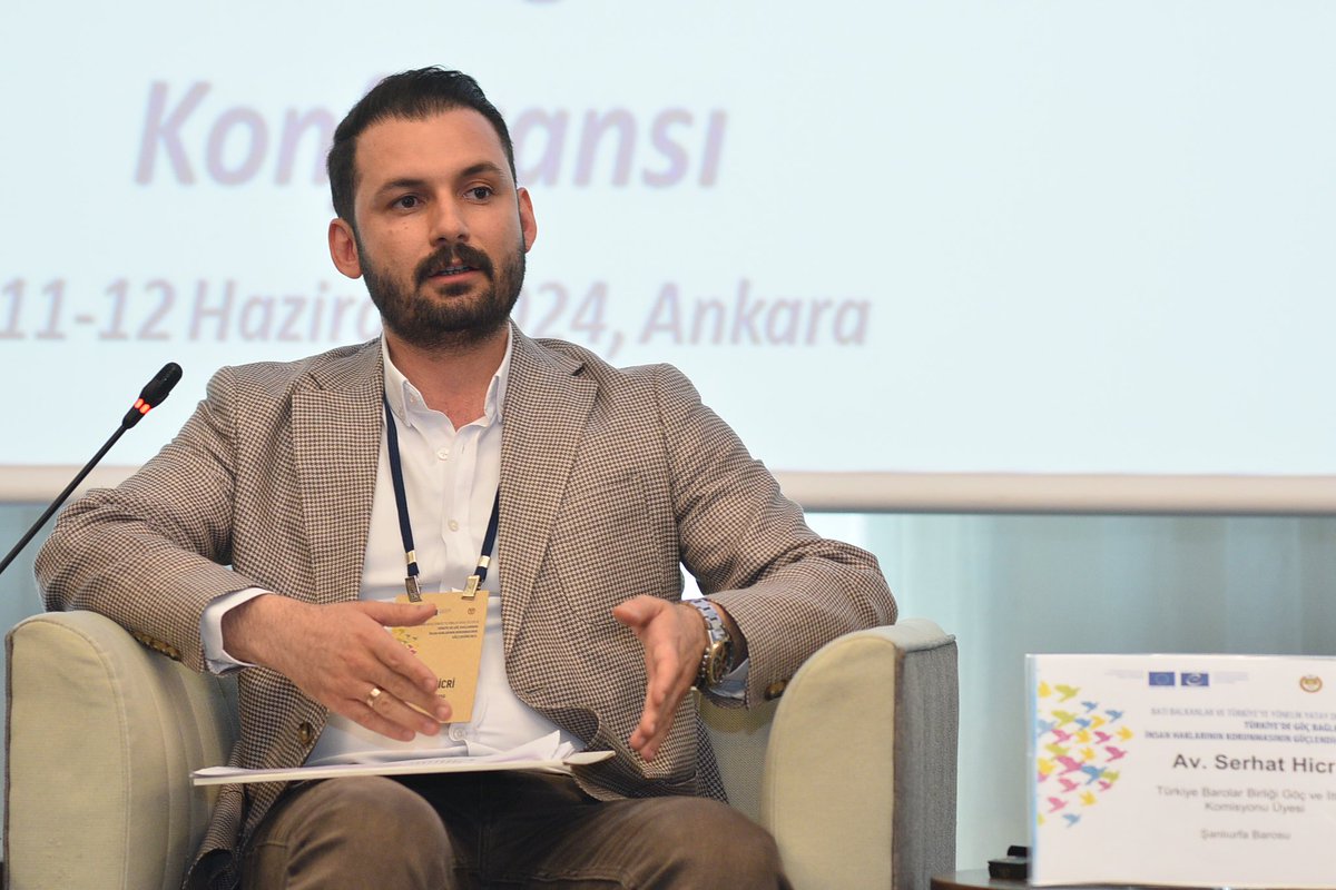 Türkiye Barolar Birliği ve Avrupa Konseyi ortaklığında 11-12 Haziran 2024 tarihlerinde düzenlenen ‘Doğal Afetler ve Acil Durumlar Bağlamında İnsan Hakları ve Göç’ konulu konferansa katılım sağlanılmıştır.