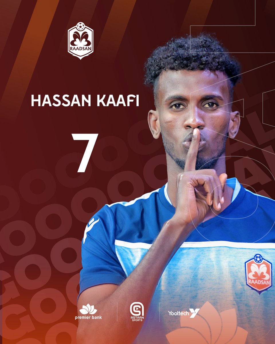 RaadsanSC's tweet photo. Gooooal Hassan Kaafi ⚽😍
Daqiiqadda 23aad.

#RaadsanSC #SomaliNationalLeague #RaadsanFamily https://t.co/N8hkzsy4BT