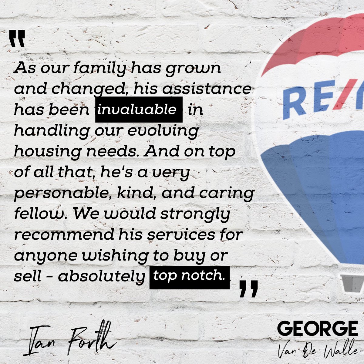 teamgvdw's tweet photo. “TOP NOTCH” clients like you make this job completely rewarding.
Thank you Ian for the incredible review.
Your continued trust is beyond appreciated!
Welcome home 🔑
George Van De Walle
St Albert RE/MAX Professionals
#georgevandewalle#militaryrelocation #sturgeoncounty #stalbert https://t.co/DkieGP8yoZ